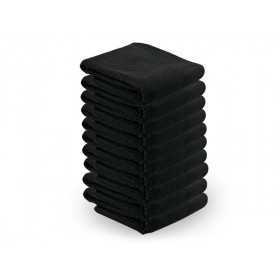 Microfiber towel 73x40cm 10pcs black 