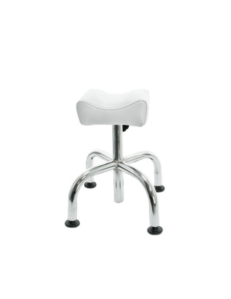 Stool on wheels am-5012c white