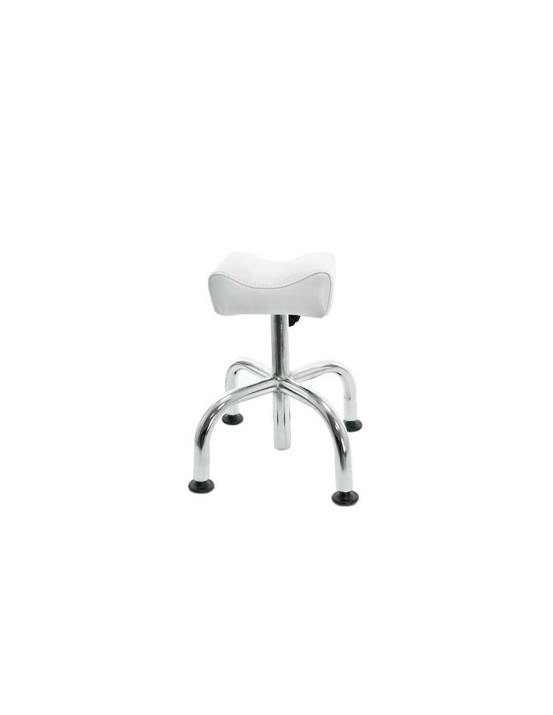 Stool with wheels 104606 Stool with wheels am-5012c white