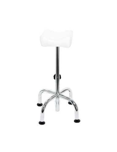 Sgabello con ruote 104606 Sgabello con ruote am-5012c bianco