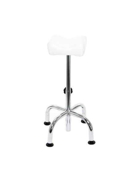 Stool on wheels am-5012c white