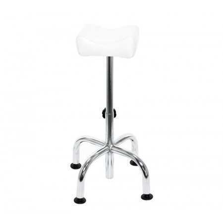 Tabouret à roulettes am-5012c blanc