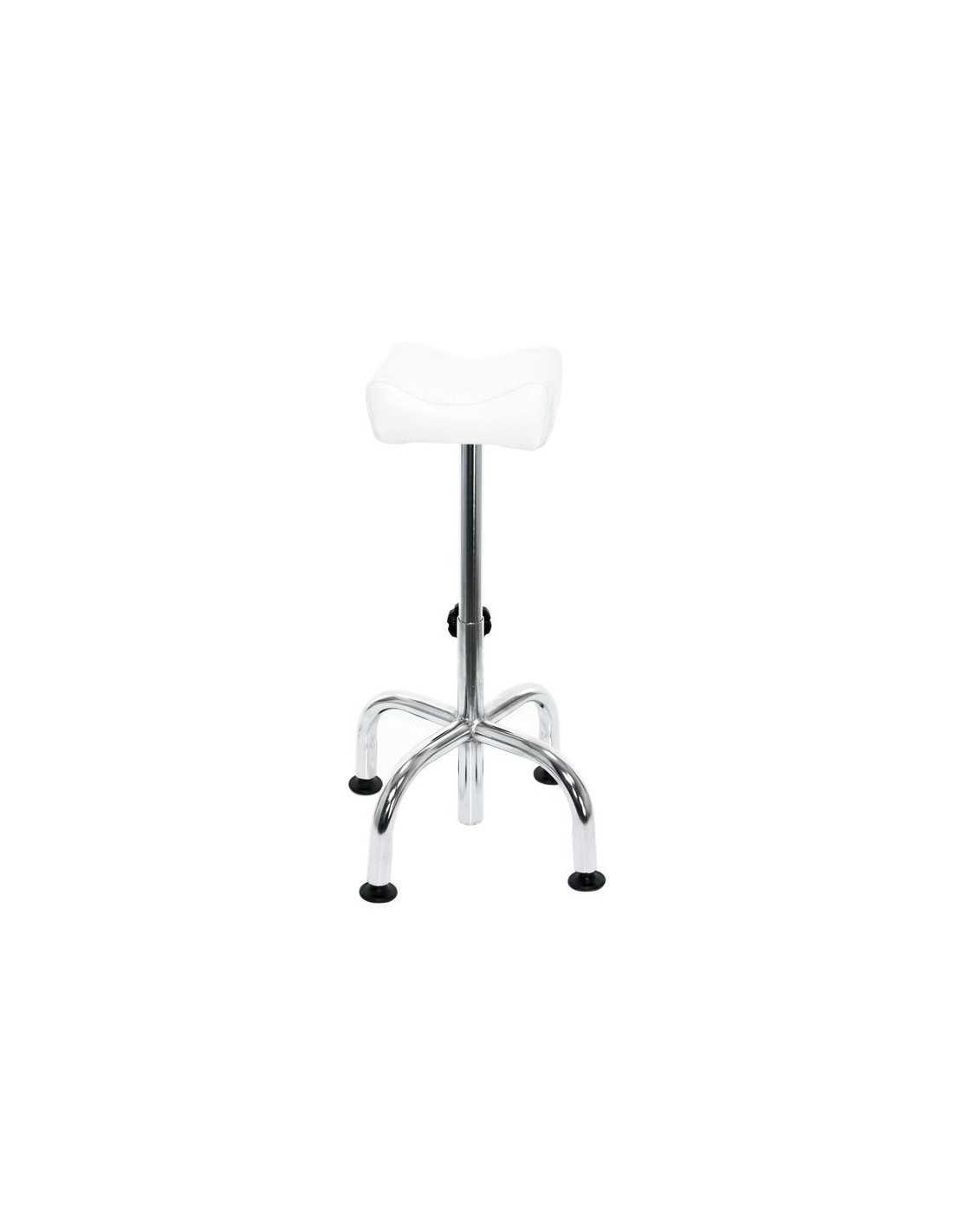 Stool with wheels 104606 Stool with wheels am-5012c white