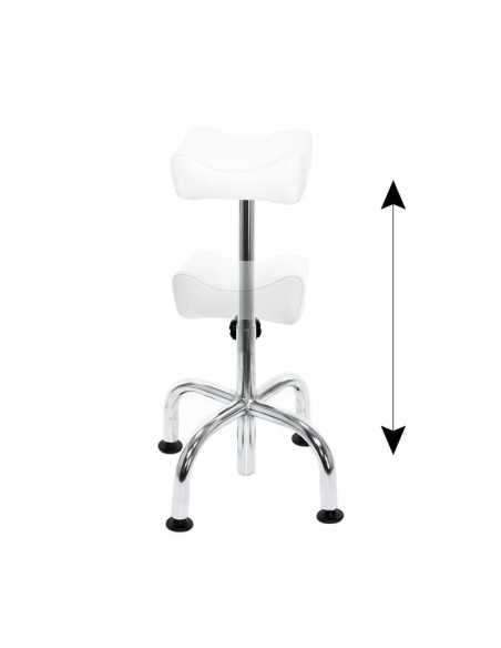 Banco com rodas 104606 Banco com rodas am-5012c branco