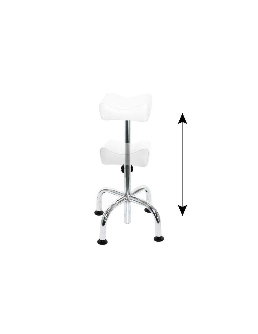 Stool with wheels 104606 Stool with wheels am-5012c white
