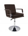 Brown liguria hairdressing chair 