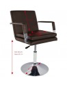 Brown liguria hairdressing chair 
