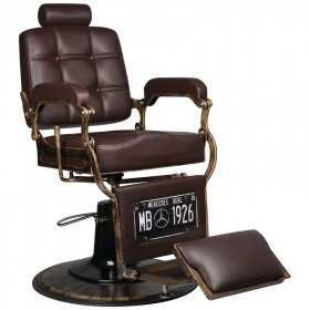 Fauteuil barbier hd boss marron 