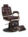 Fauteuil barbier hd boss marron 