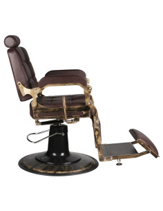 Fauteuil barbier hd boss marron 2