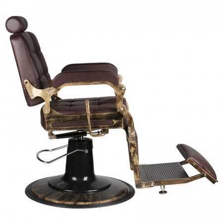 FAUTEUIL BARBIER HD BOSS MARRON