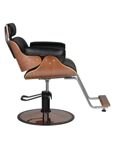 Florence zwarte walnoot styling stoel 