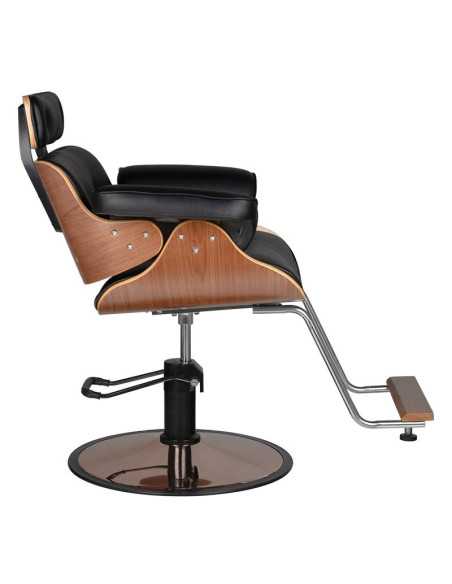 Fauteuil de coiffure florence noyer noir 