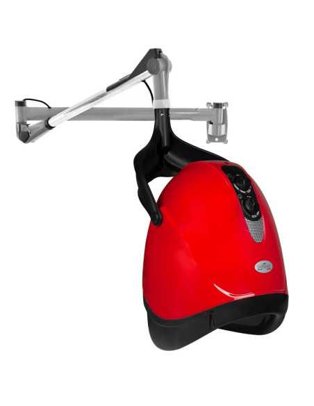 Hair dryer helmet on arm dx-w red 