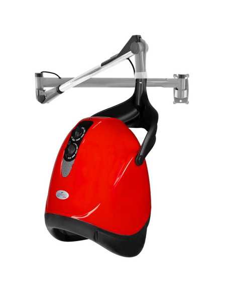 Hair dryer helmet on arm dx-w red 