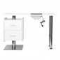 White rosa manicure table with vacuum cleaner