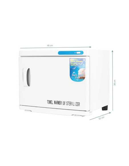 Aquecedor de toalhas com esterilizador UV-C 23 L branco