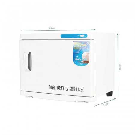 Secatoallas con esterilizador uv-c 23 l blanco 
