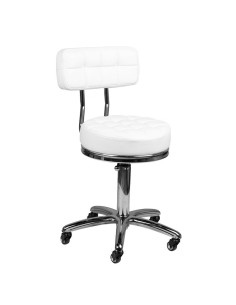 Banco com rodas AM-877 BRANCO