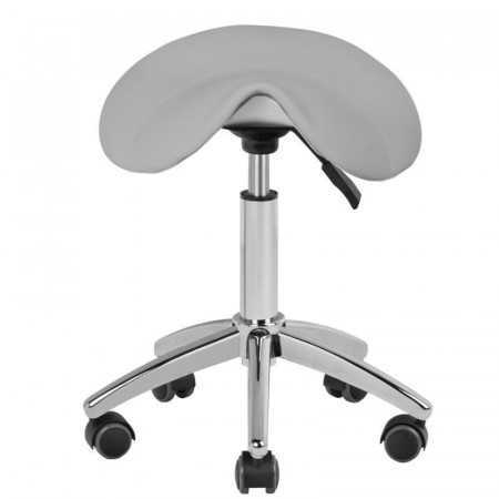 Stool on wheels am-302 gray