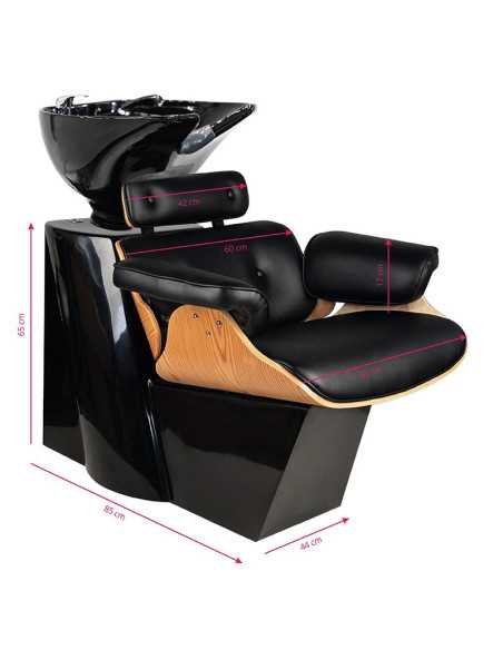 Recipiente de shampoo preto Florence M 