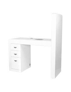 Tables Manucures 132080 BUREAU COSMETIQUE 310 BLANC GAUCHE