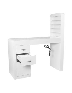 Tables Manucures 132080 BUREAU COSMETIQUE 310 BLANC GAUCHE 2