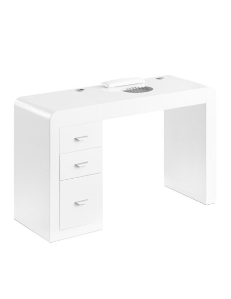 Tables Manucures  132081 Table manucure giulia avec aspirateur blanc