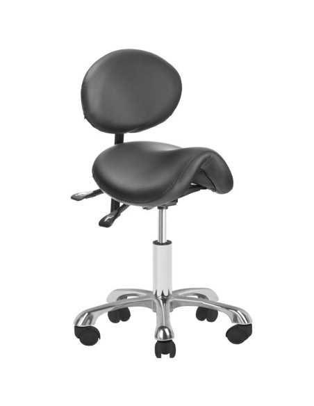 Stool on wheels 1025 black