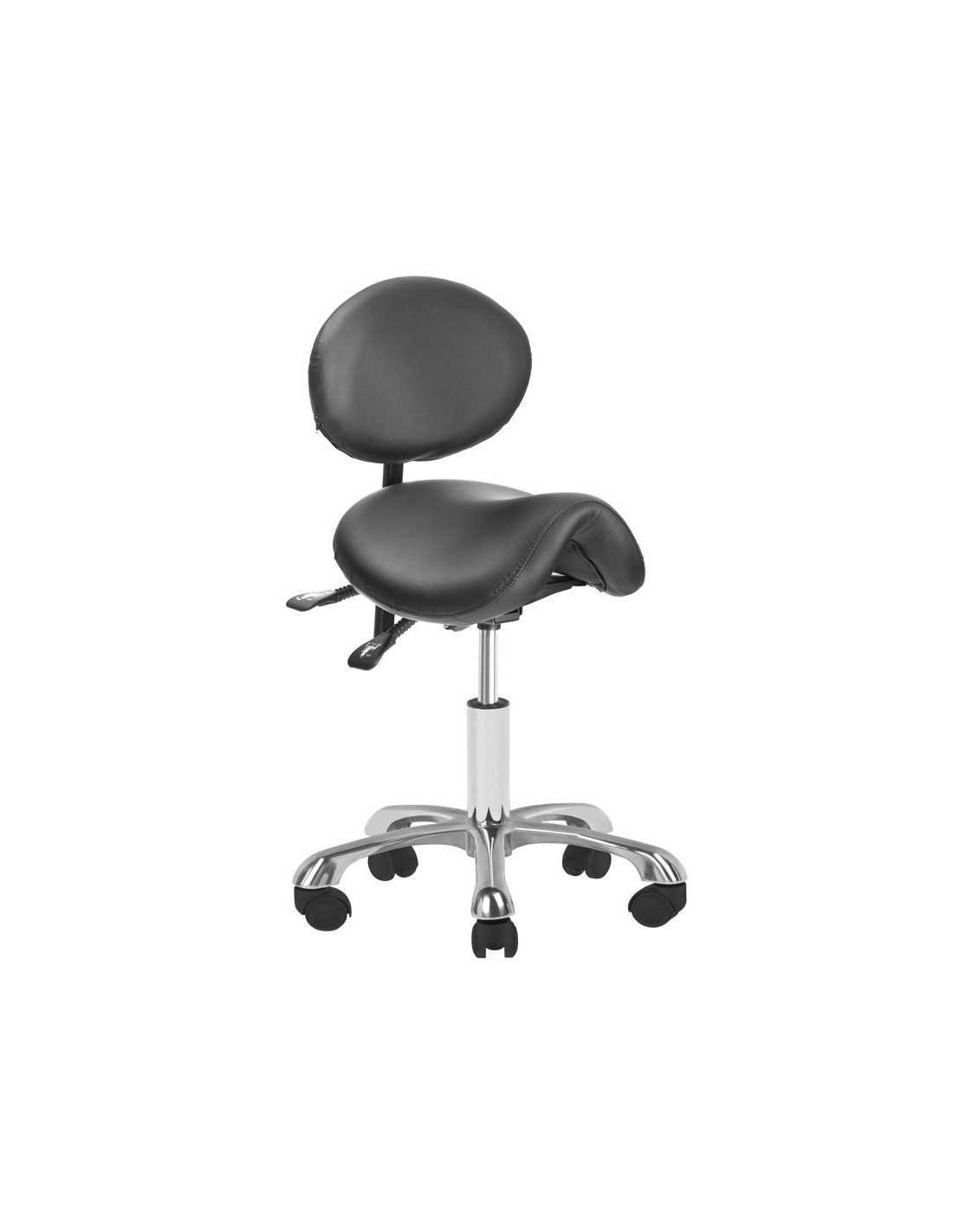 GOLD AM-830 BLACK Stool with Wheels