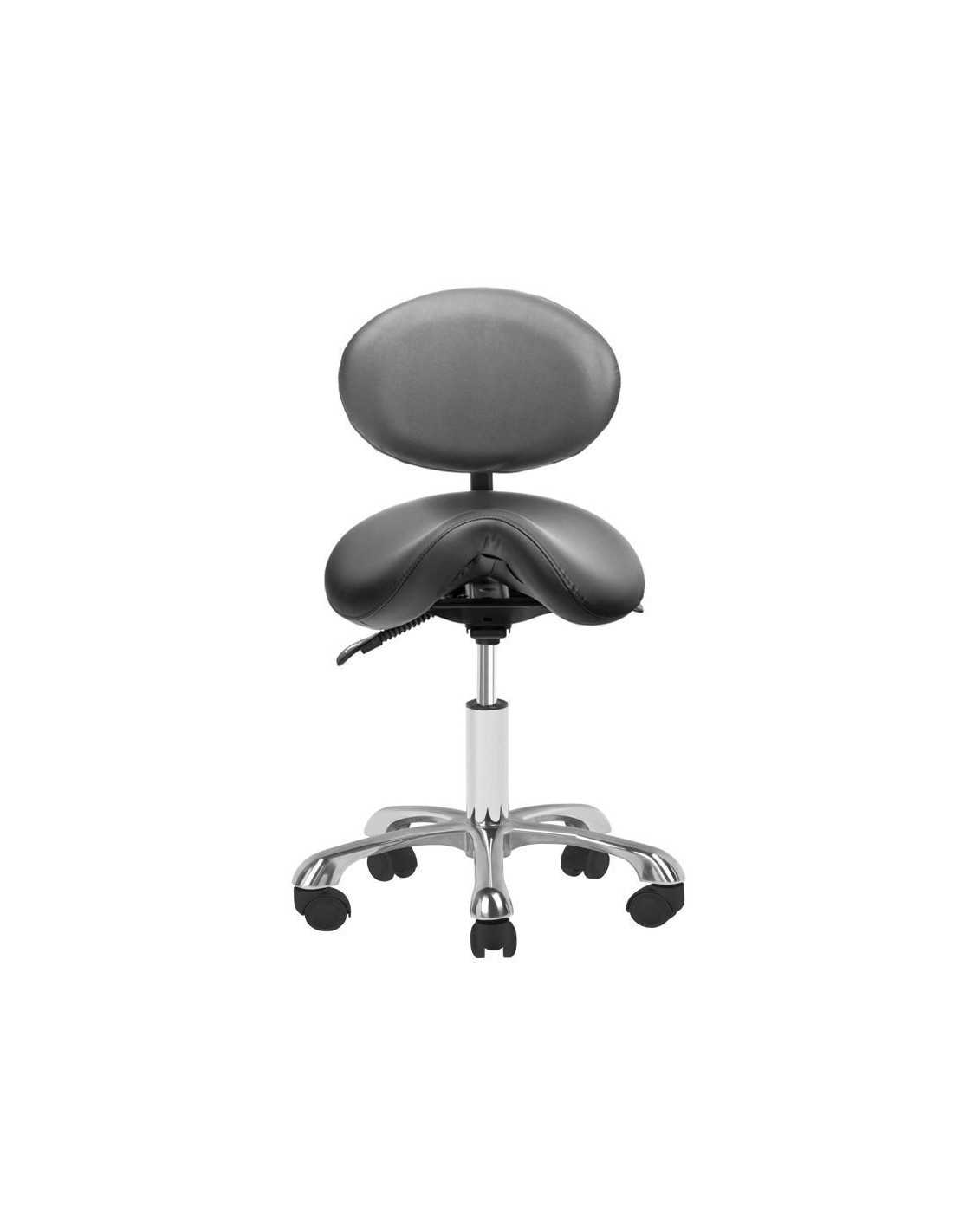GOLD AM-830 BLACK Stool with Wheels