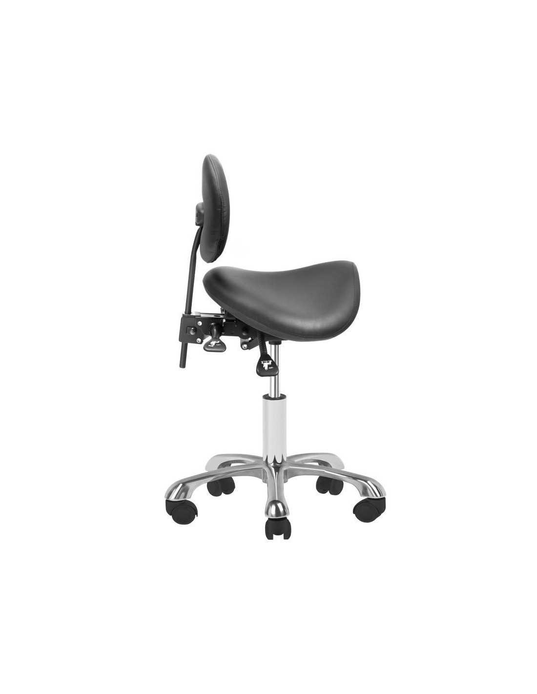 GOLD AM-830 BLACK Stool with Wheels