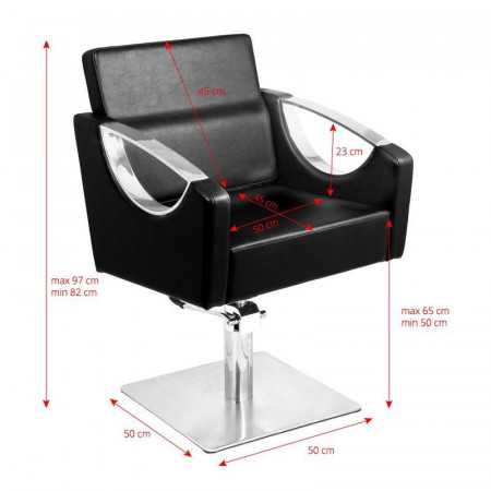 FAUTEUIL DE COIFFURE TALIN NOIR 