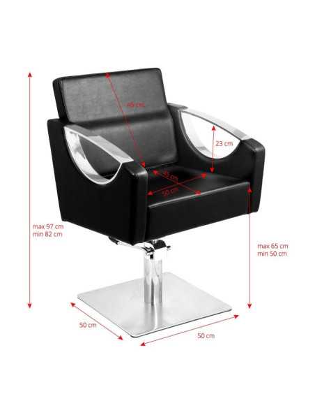 Sillón de peluquería talin negro 