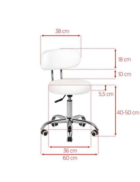 Associate Article 119727 TABORET KOSMETYCZNY DO PEDICURE A-007 BIAŁY