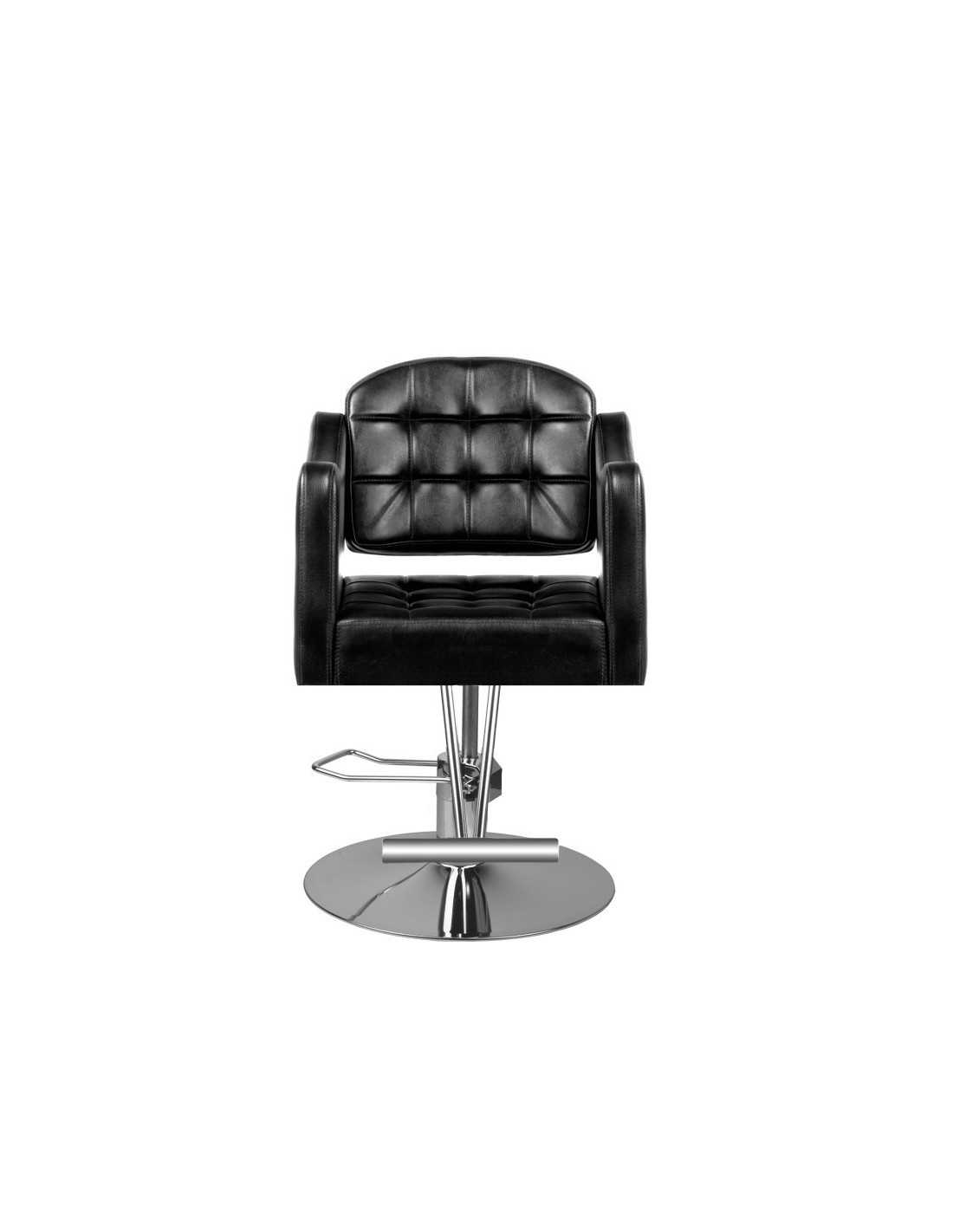 Fauteuil coiffure calabre noir arrondi {attributes}