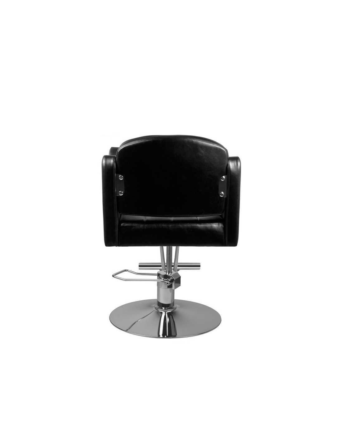 Fauteuil coiffure calabre noir arrondi {attributes}