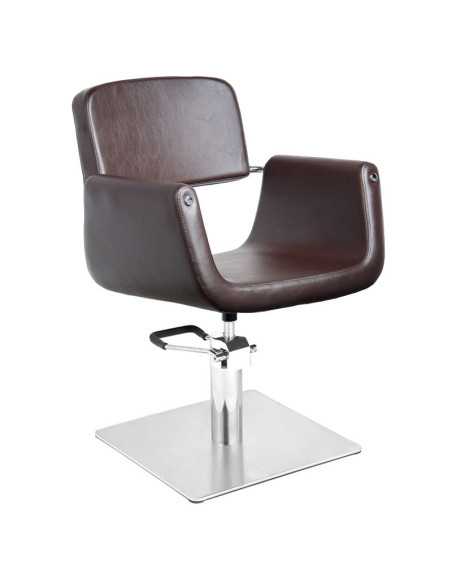 Fauteuil de coiffure helsinki marron 