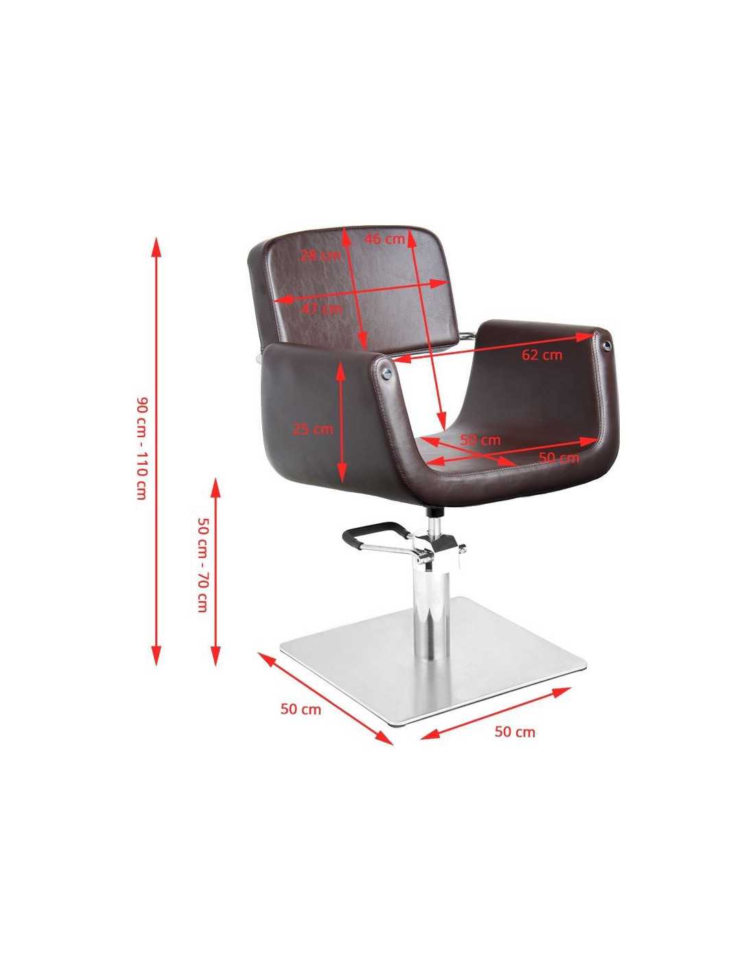Helsinki brown hairdressing chair {attributes}