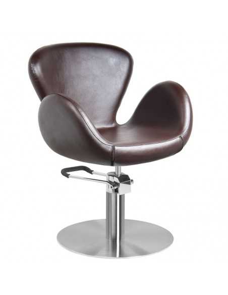 Brown amsterdam hairdressing chair 