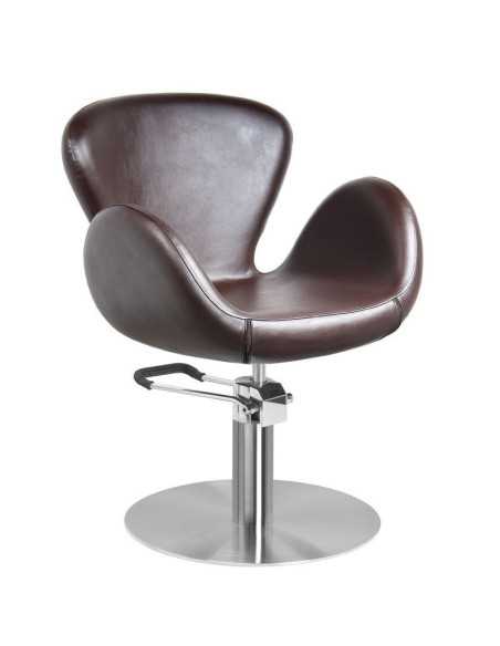 Brown amsterdam hairdressing chair