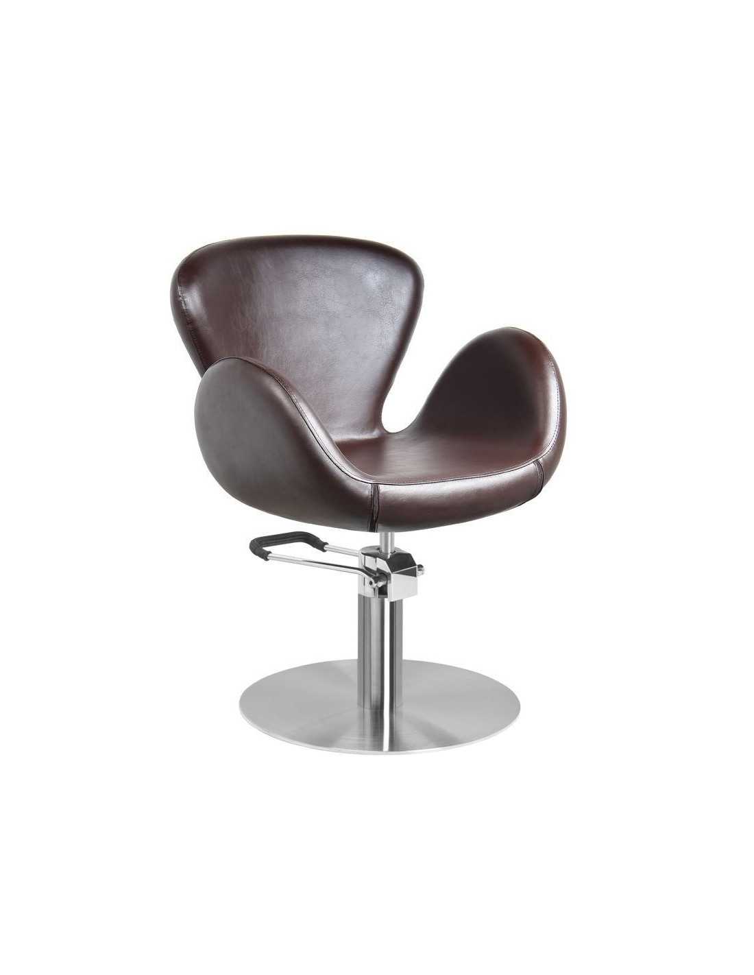 Amsterdam brown hairdressing chair {attributes}