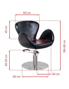 Friseurstühle Amsterdam schwarz  2