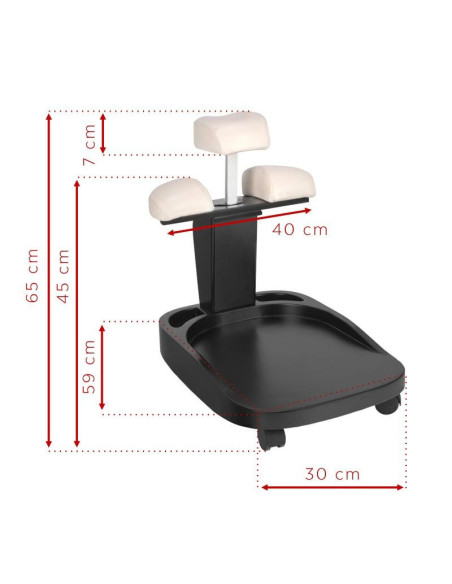 Bassine bain pieds pédicure  109655 Bassine pédicure H123 plus chariot