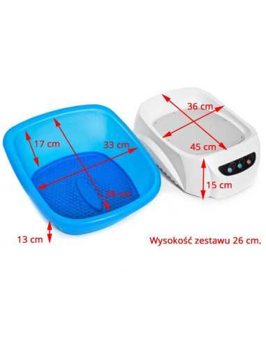 Pedicure foot bath basin 109655 Pedicure basin H123 plus trolley