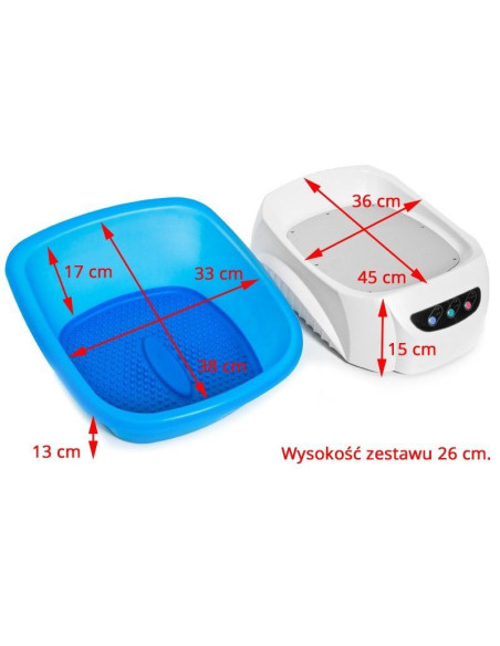 Bassine bain pieds pédicure  109655 Bassine pédicure H123 plus chariot