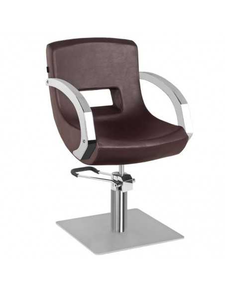 Brown Catania hairdressing chair 