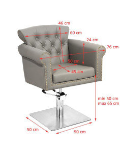 Styling stoel berlijn grijs  2
