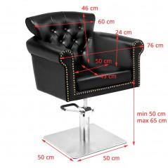 Styling chair berlin black 
