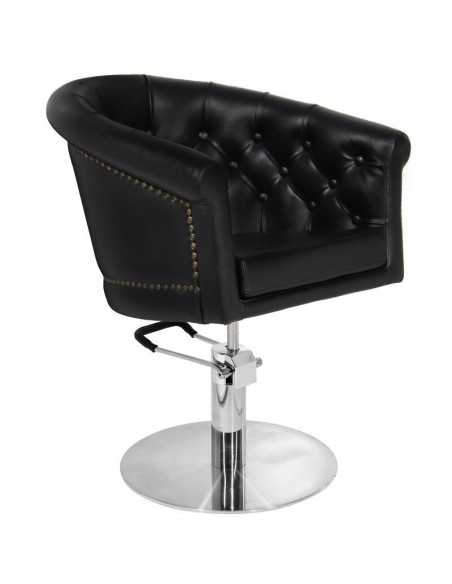 Fauteuil de coiffure london noir 